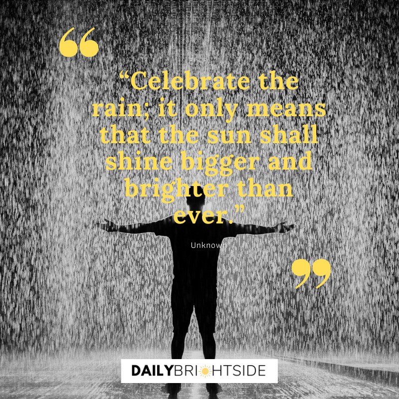 Celebrate Rain Quotes
