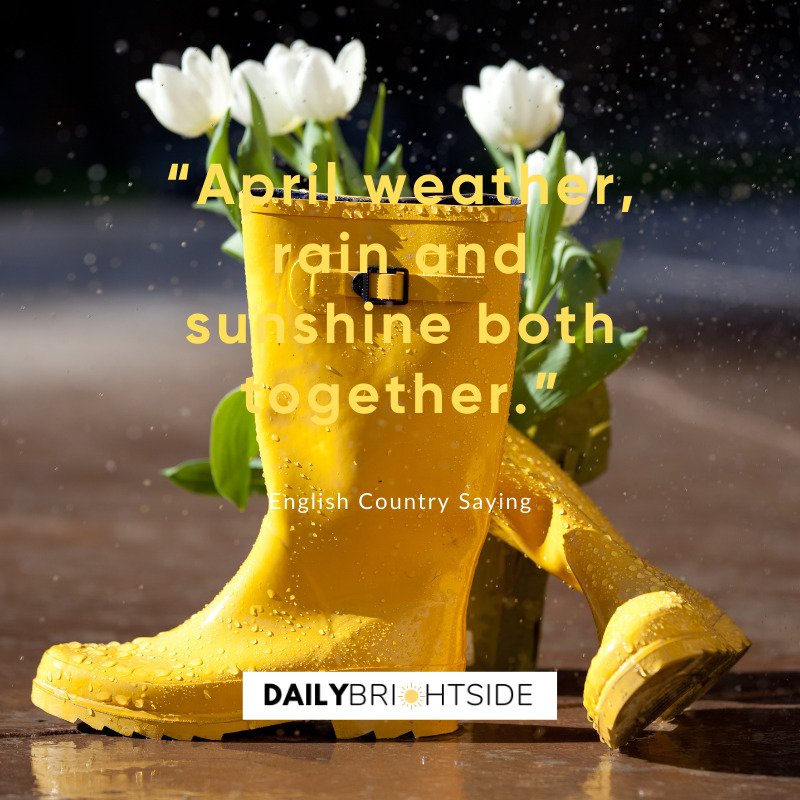 English Country Saying April Quotes