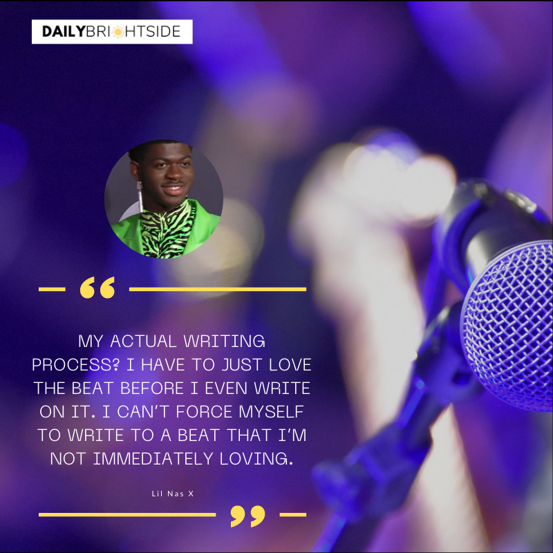 Writing Lil Nas X Quotes