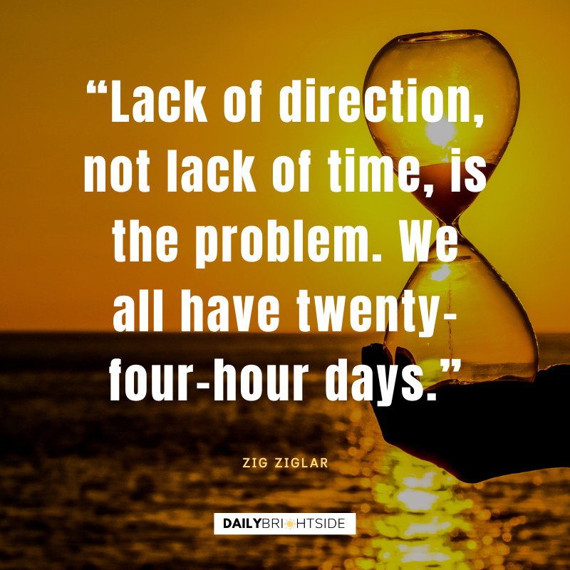 Zig Ziglar Time Quotes