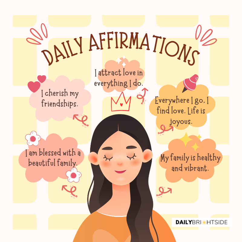 Daily affirmations of love and relationships
